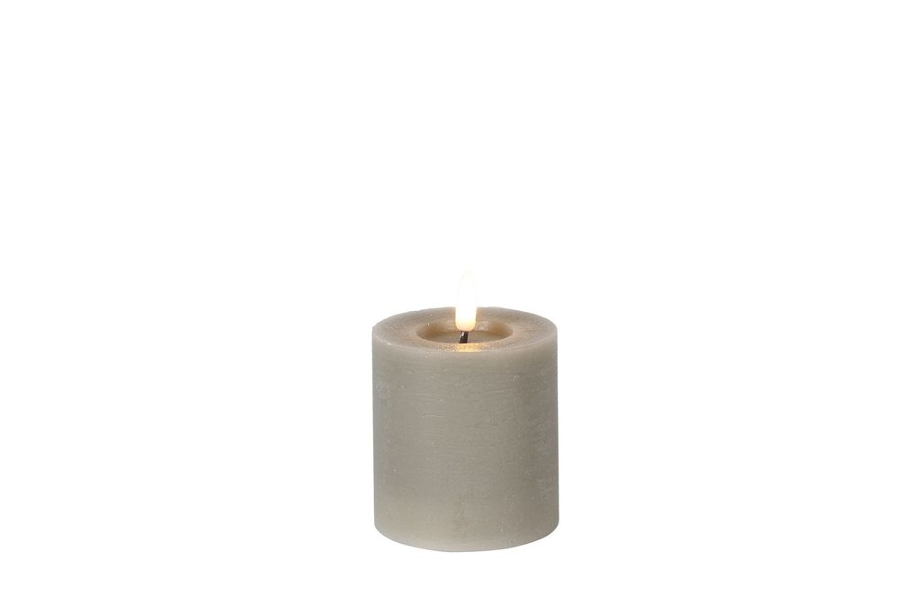Countryfield LED candela rustica 8 cm - grigio Immagine del prodotto 