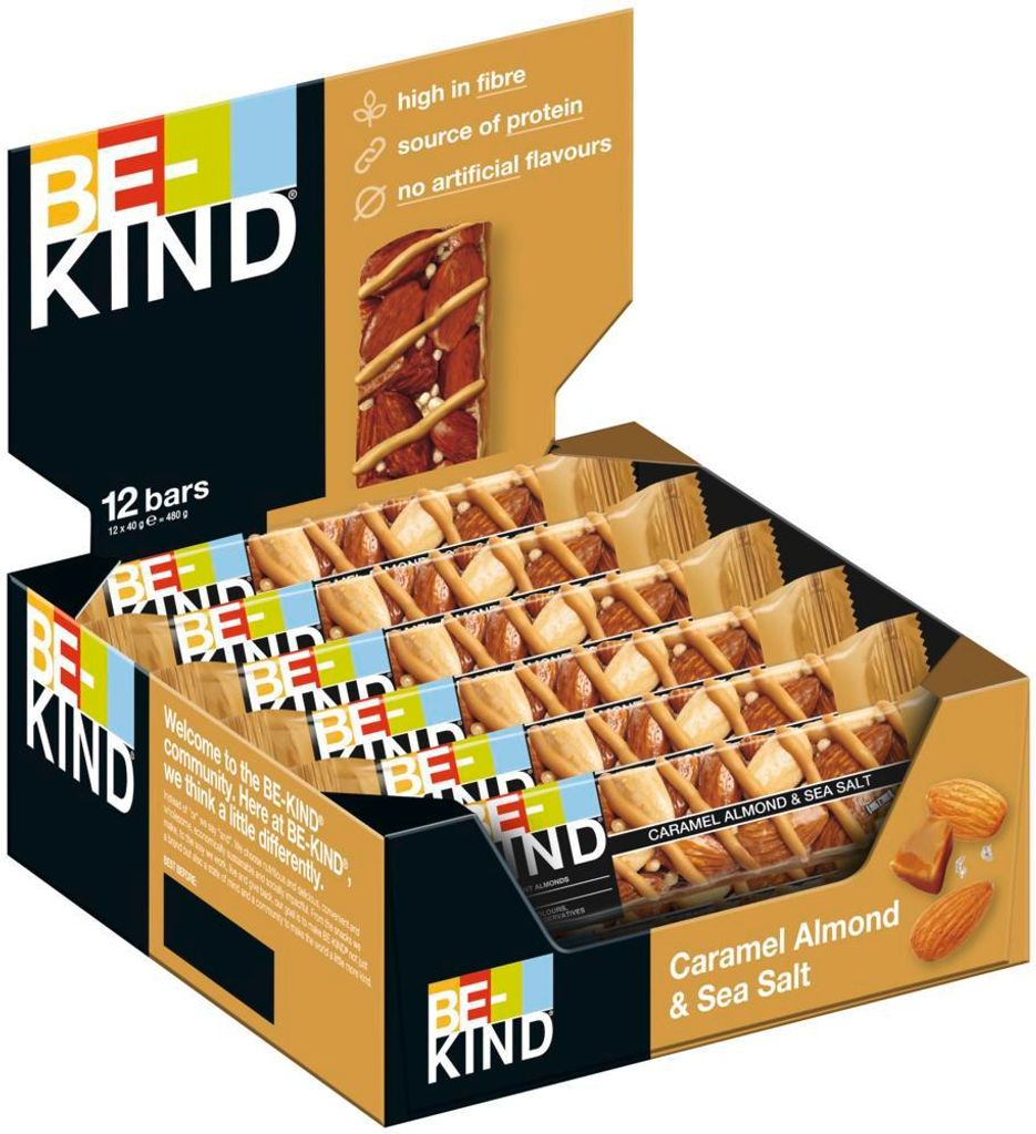 BE-KIND Caramel Almond & SeaSalt 6x12x40g Produktbild 