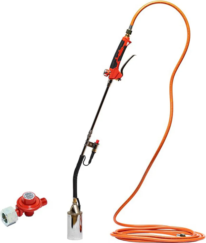 Brûleur de chauffage au propane avec allumage piézo et régulateur 4 bar