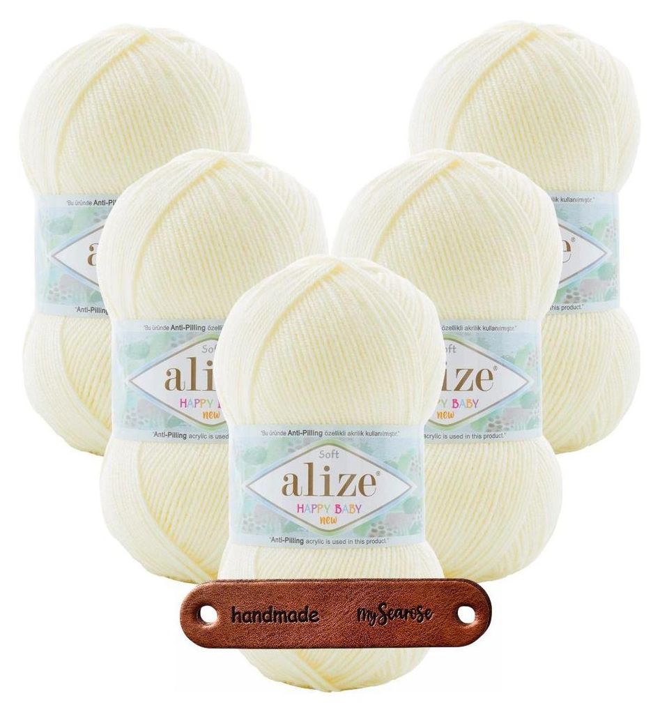 5 x ALIZE HAPPY BABY NEW 62 MIT LABEL Produktbild 