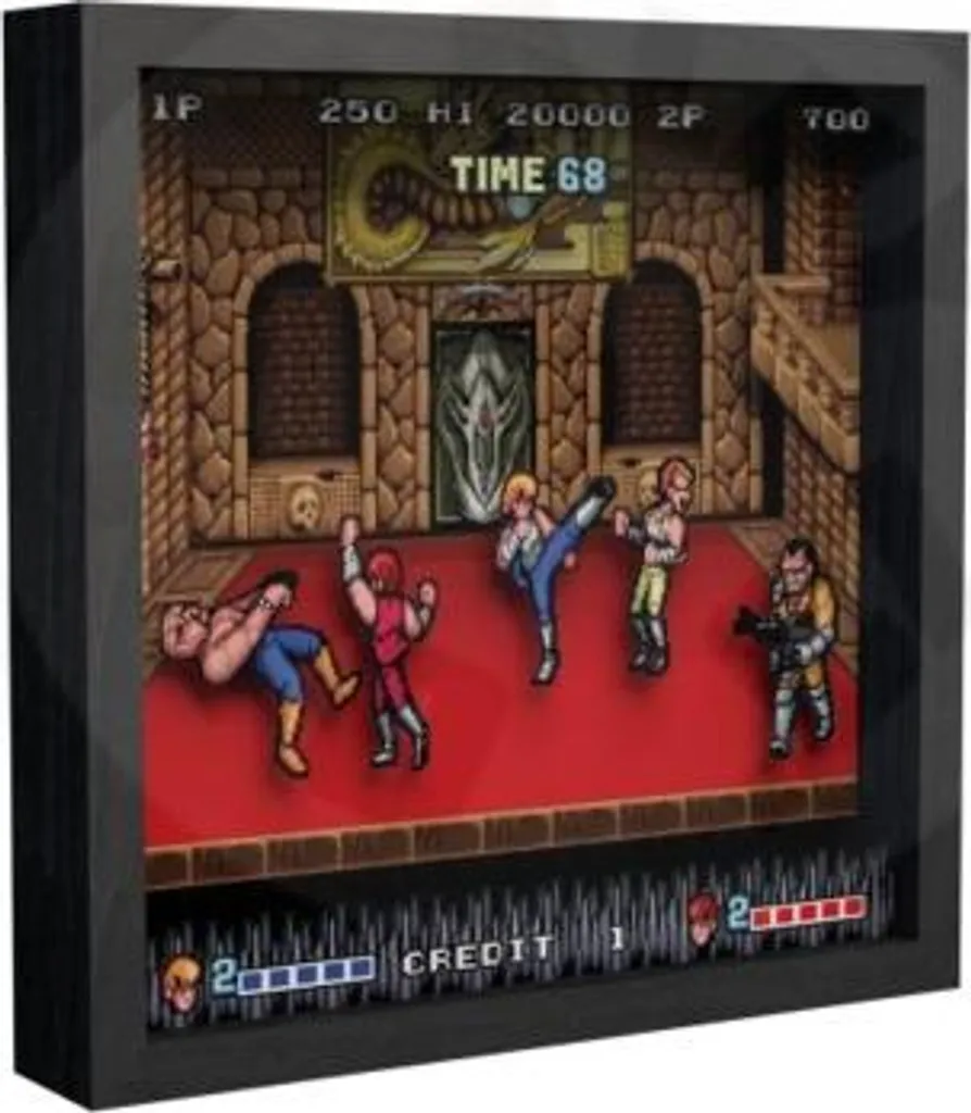 Level Up Labs Pixel Frame Double Dragon Trasparente Trasparente Taglia Unica