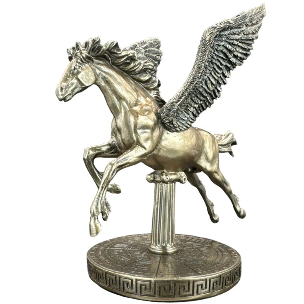 Sculpture Pégase Signe du Zodiaque Figurine de Collection Mythologie 16cm