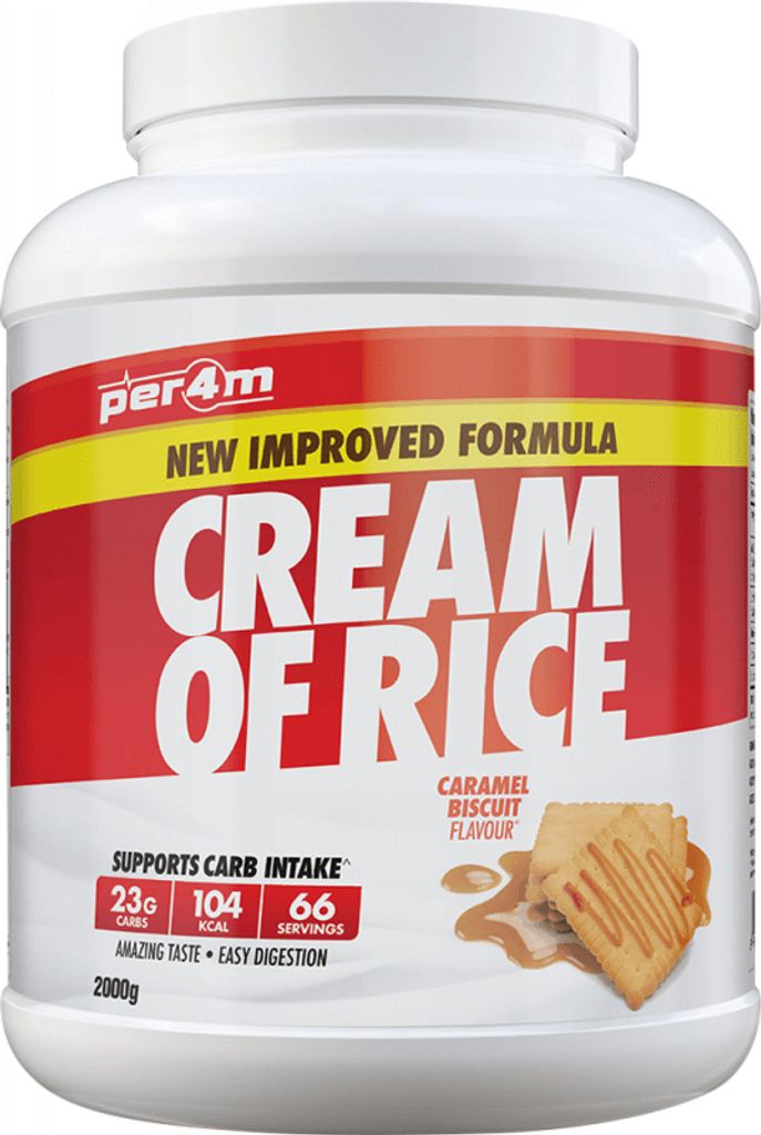 Per4m Cream of Rice (2000g) Caramel Biscuit - Funktionelle Produktbild 