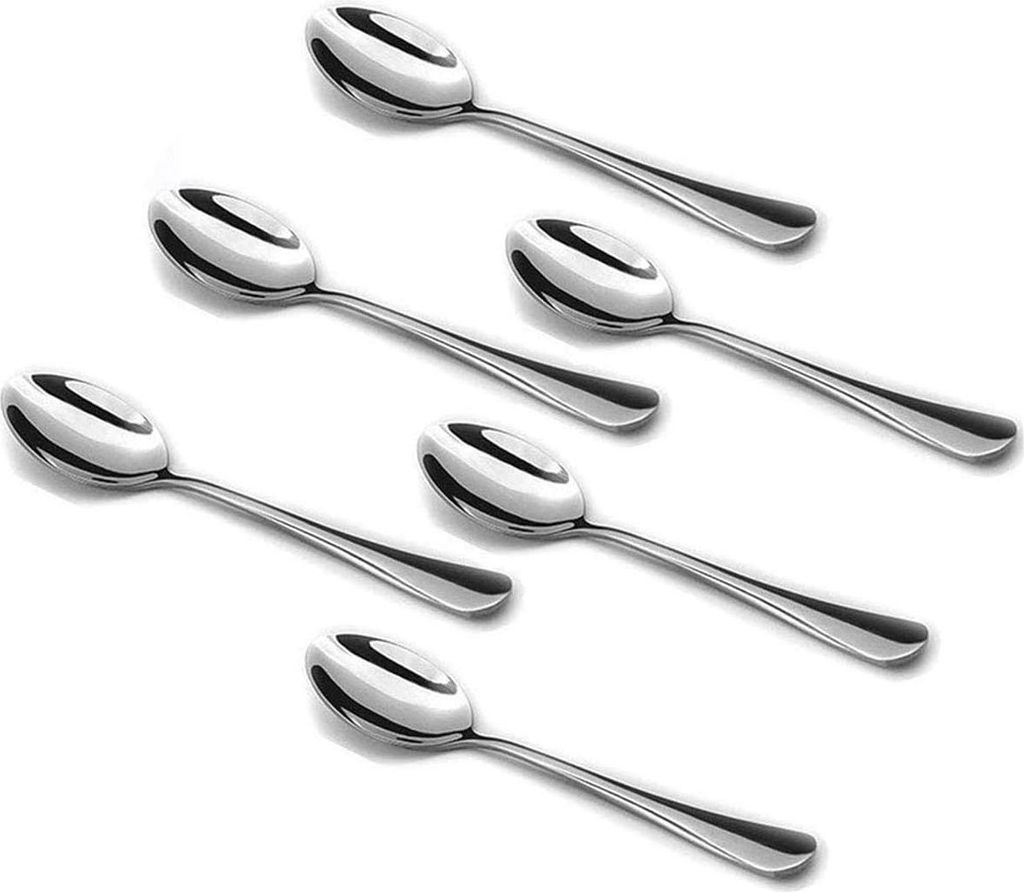Espressolöffel, Mini-Kaffeelöffel, 12 cm lange Edelstahl-Dessertlöffel, 6er-Set