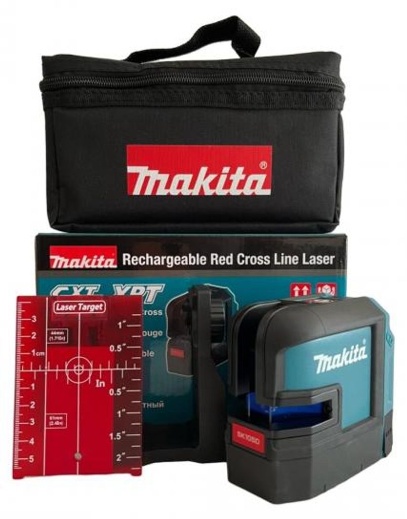Makita SK105DZ, 25 m, 3 mm/m, 4°, Rot, Bezugspegel, Produktbild 