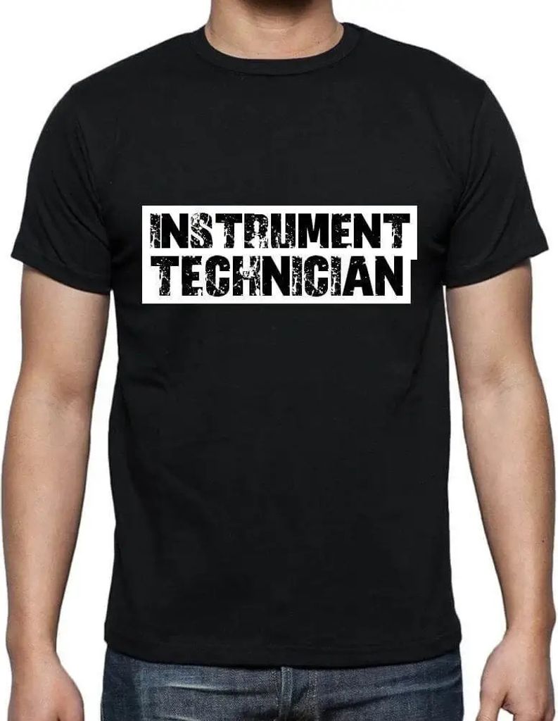 Herren Grafik T-Shirt Beruf des Messtechnikers – Instrument Technician Occupation – Öko-Verantwortlich Vintage Jahrgang Kurzarm Lustige Druck