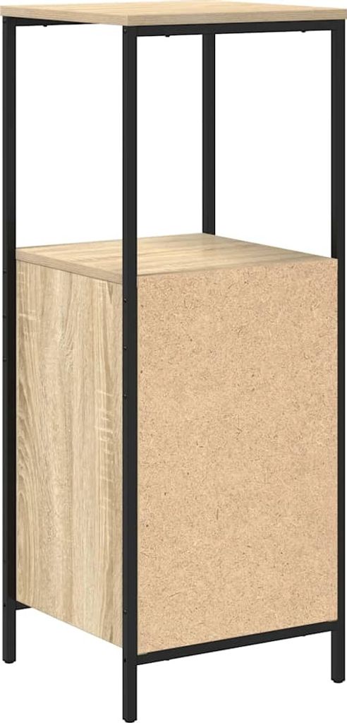 Badschrank mit Regalen Sonoma-Eiche 36x35x95 cm