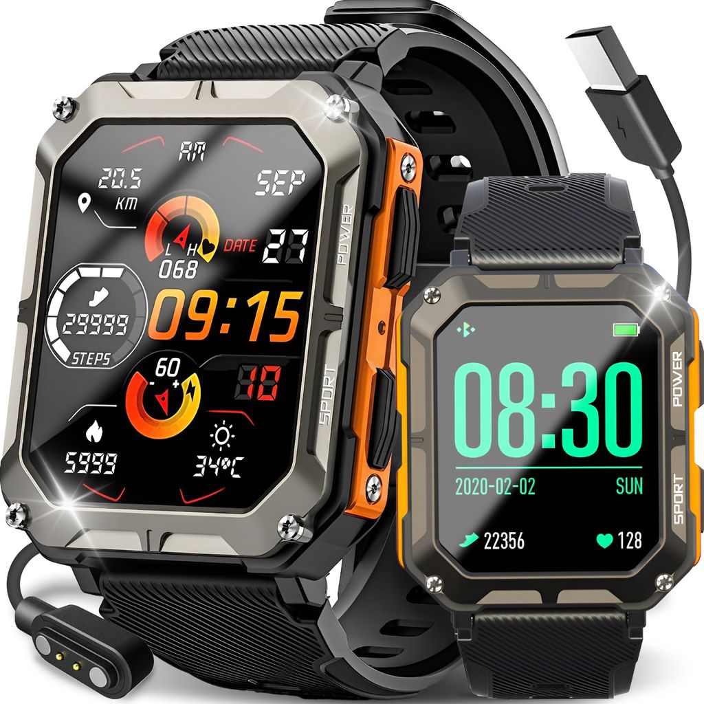 Pancerny Smartwatch Męski Menu Pl Rozmowy Smart Watch Zdjęcie produktu 