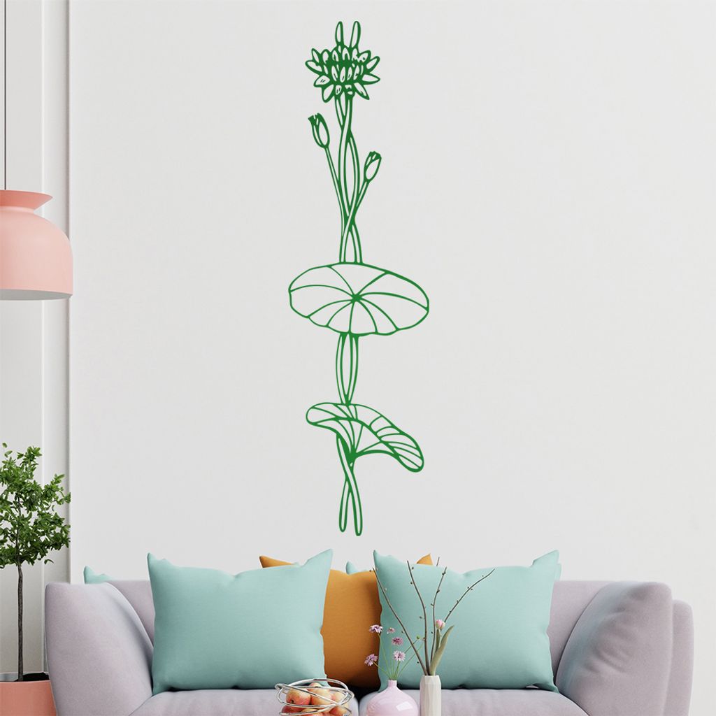 Blumen - Ranken Wandtattoo in 6 Größen - Wandaufkleber Wall Sticker - Dekoration, Küche, Wohnzimmer, Schlafzimmer, Badezimmer