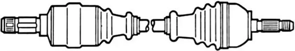 Cardan de transmission avant gauche pour FIAT STILO et BRAVO II 1.9 JTD