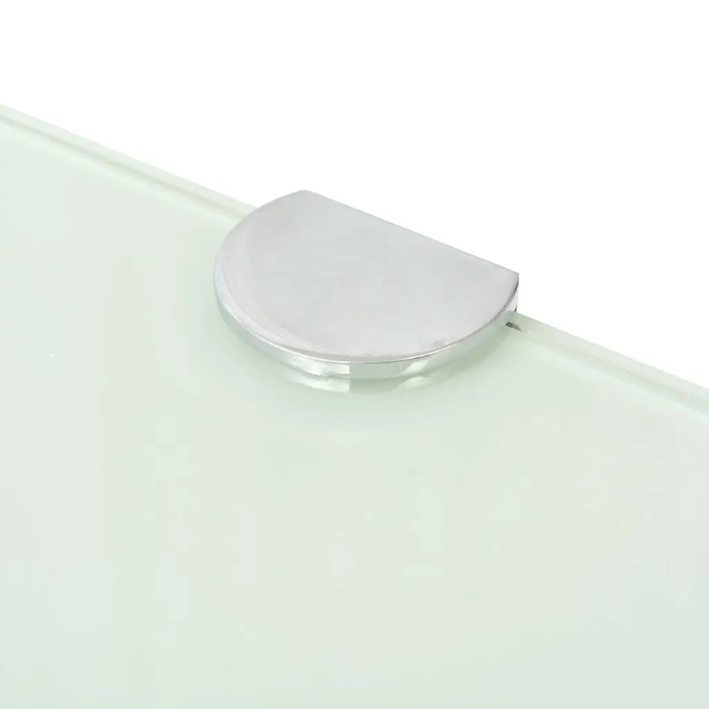 Mensole Angolari Vetro Bianco 45x45 cm vidaXL - Resistenti e Sicure - 6