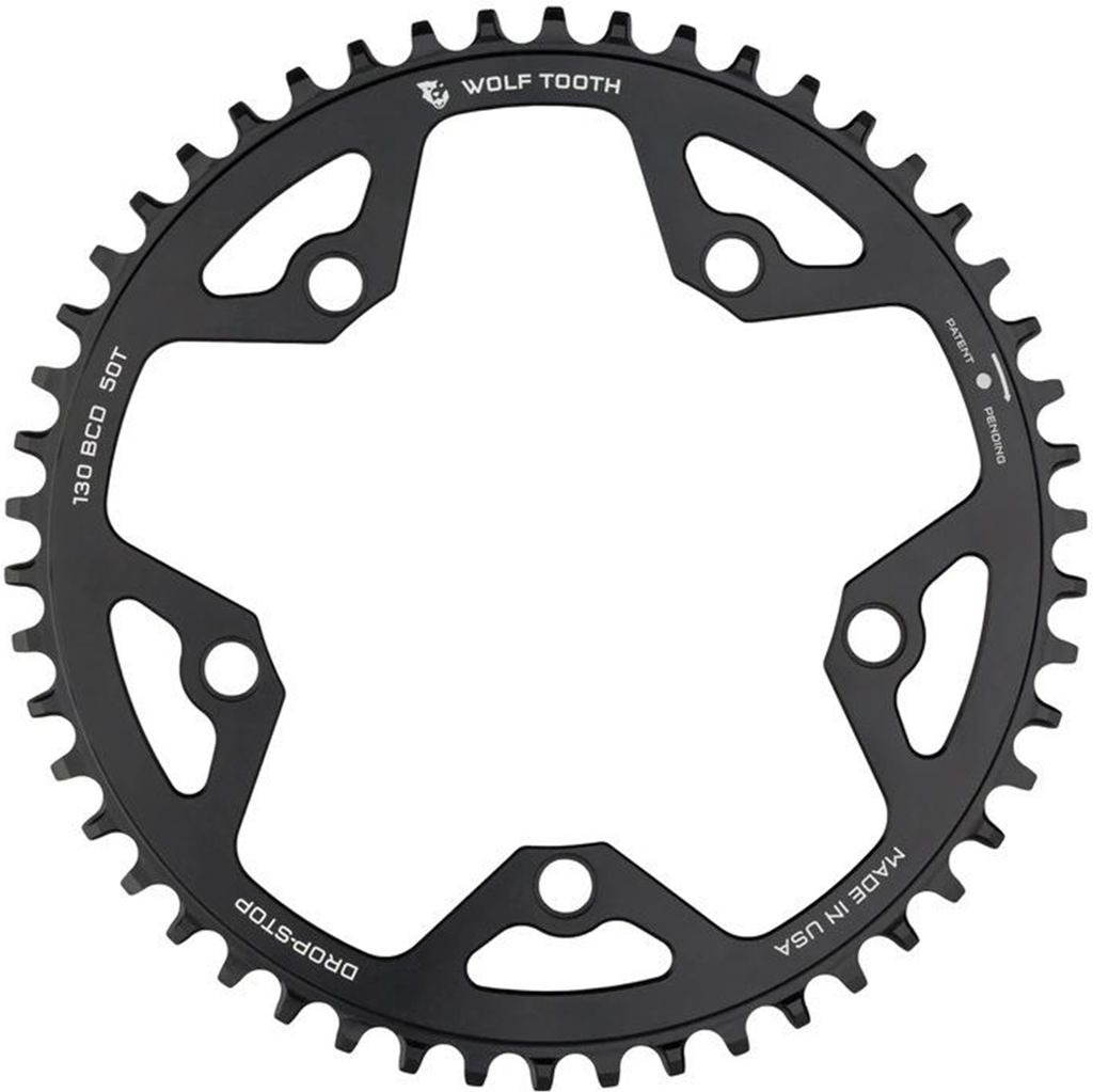 Wolf Tooth Gravel/CX/Road Kettenblatt, 130 BCD, 5-Loch, 44 Produktbild 