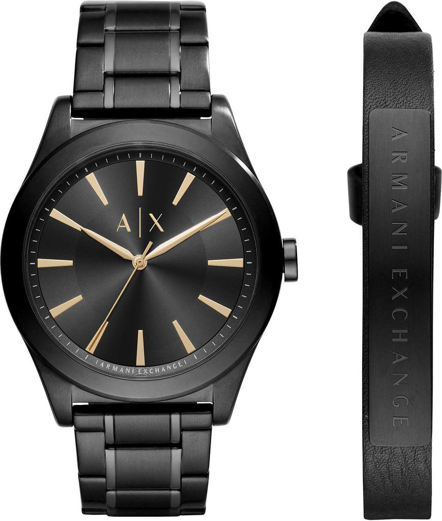 Armani Exchange AX7102 NICO Uhr Herrenuhr Edelstahl schwarz