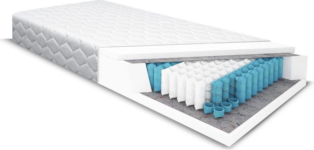 Taschenfederkernmatratze CAMILO Pocket 7 Zonen H2 mittelweich 18 cm antiallergisch Produktbeschreibung 160 x 200 CM