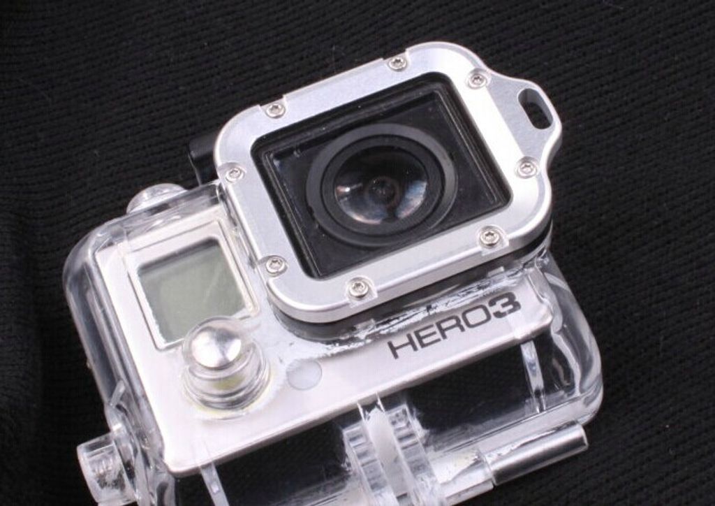 CamOn GoPro Hero3 Aluminium Ring mit Gehäusehalterung (silber)