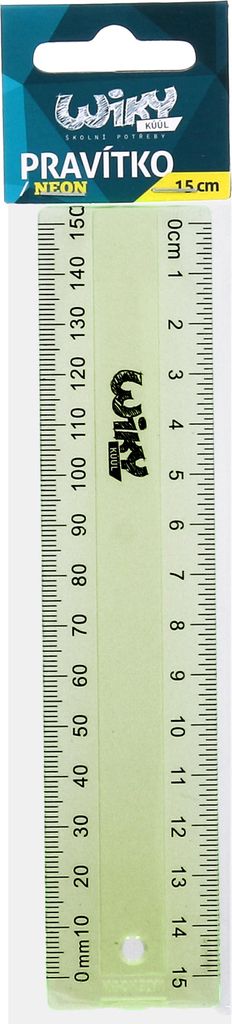 Lineal 15 cm neon