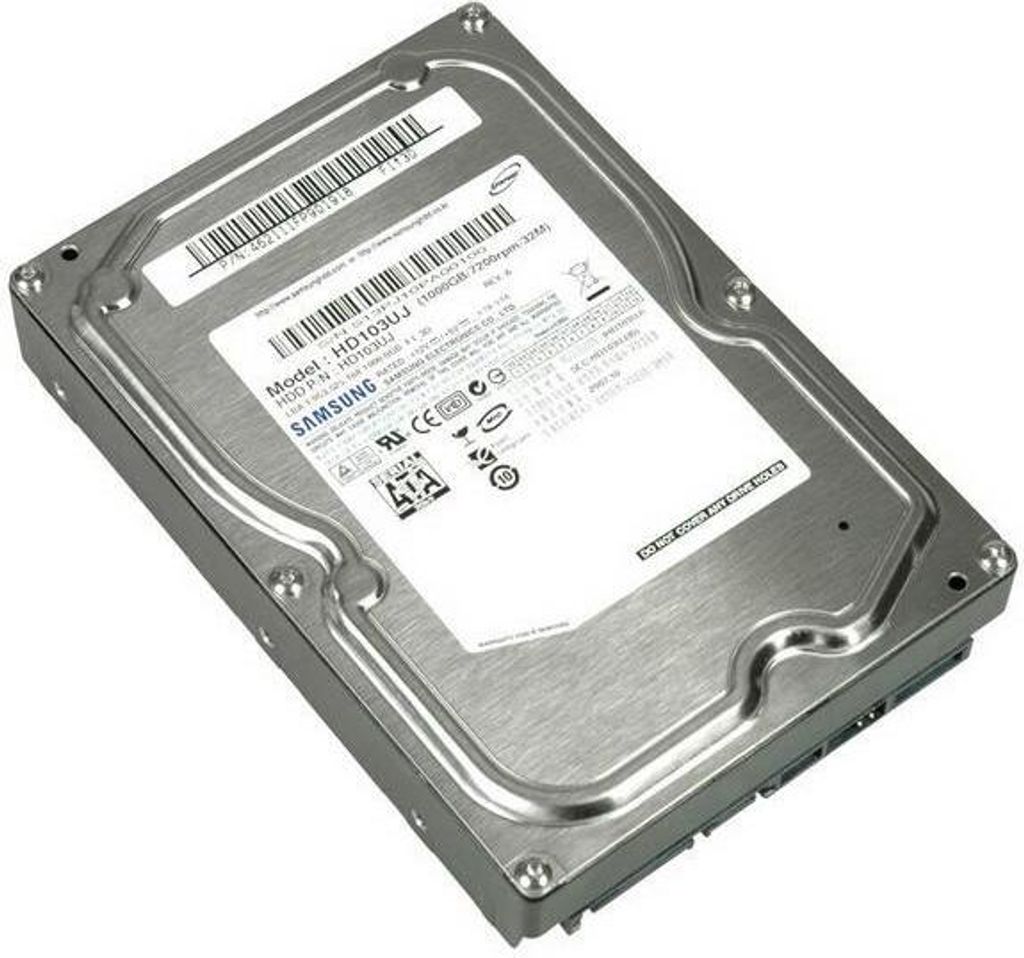 Samsung Spinpoint F1 HD103UJ 1TB 8,9 cm 3,5' SATA II Festplatte 7200RPM, 32MB