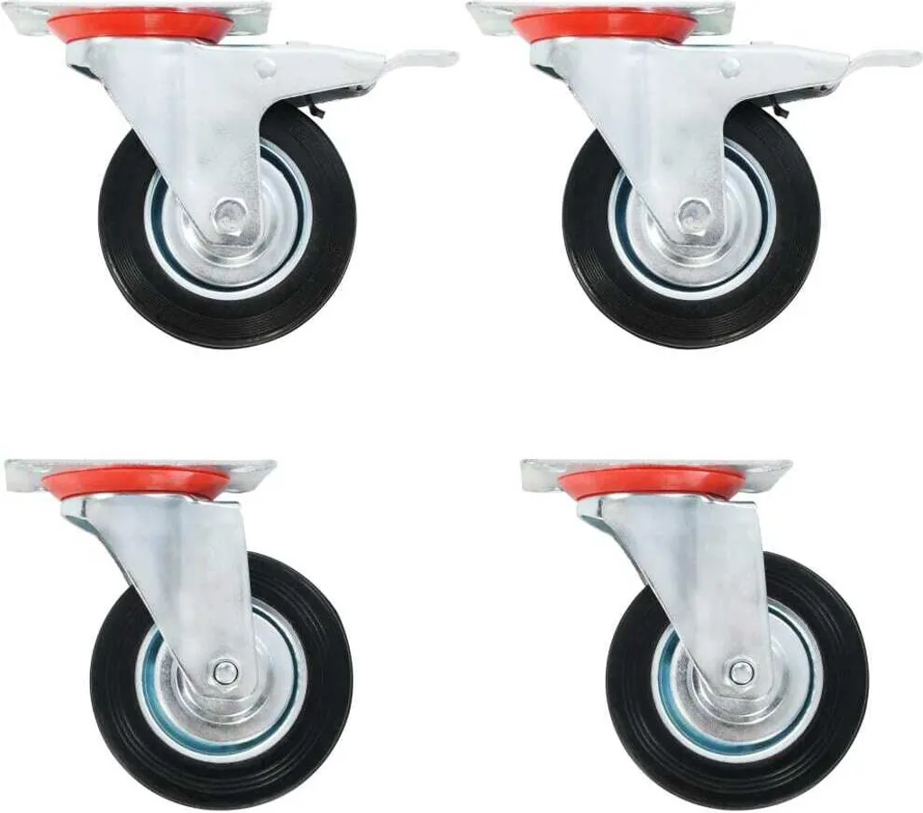 Roues pivotantes 100 mm silencieuses pour déplacer vos charges sans effort