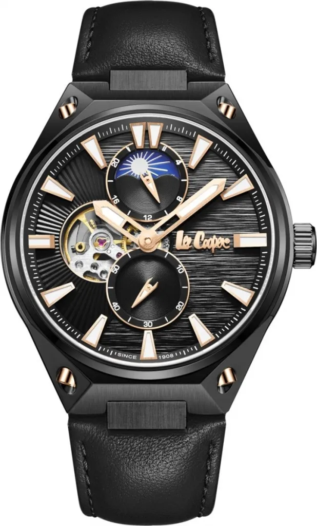 Montre Lee Cooper LC08122.051 Noire avec bracelet en acier robuste
