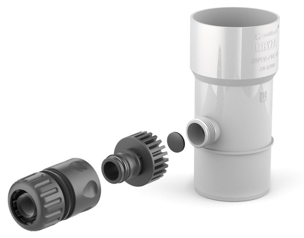 BRYZA Collecteur d'eau de pluie Ø 63 mm avec filetage 3/4", Image du produit 
