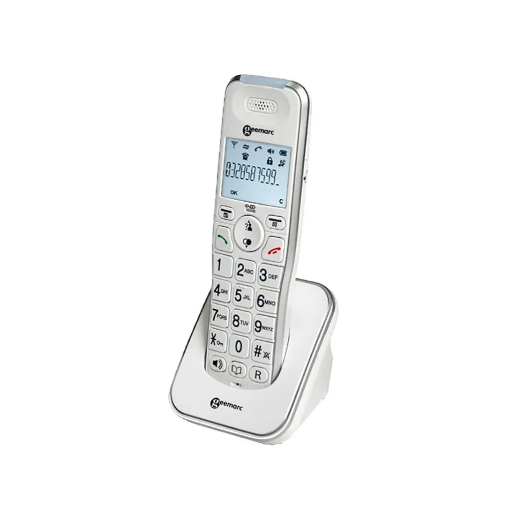 Geemarc AMPLIDECT 295 AD Bianco - Telefono Senior con Segreteria 15 min