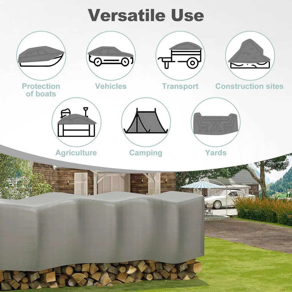 Bâche anti-déchirure imperméable 2x3m WOLTU : la solution contre l'eau