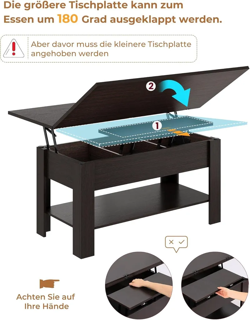Table basse transformable KIMENICH : gagnez de l'espace avec style - 4