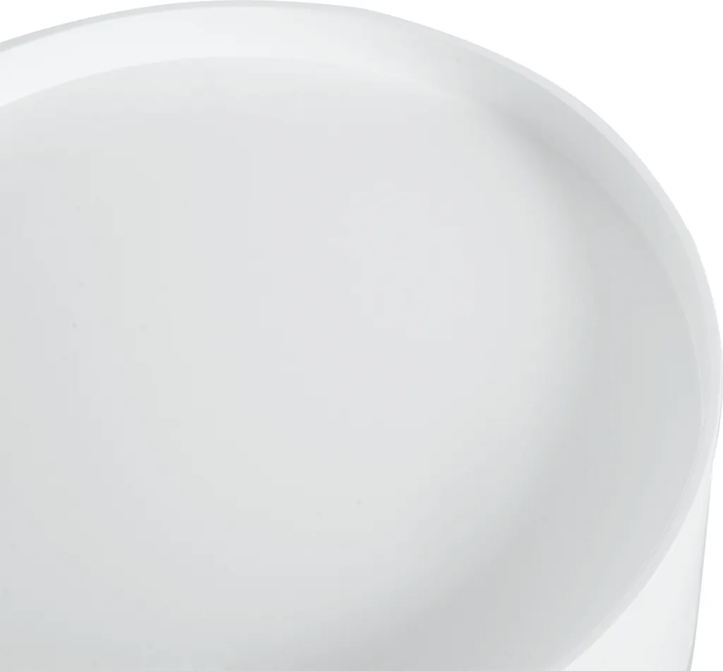 Table d'Appoint Ronde Blanche Style Nordique avec Tiroir de Salon Chic