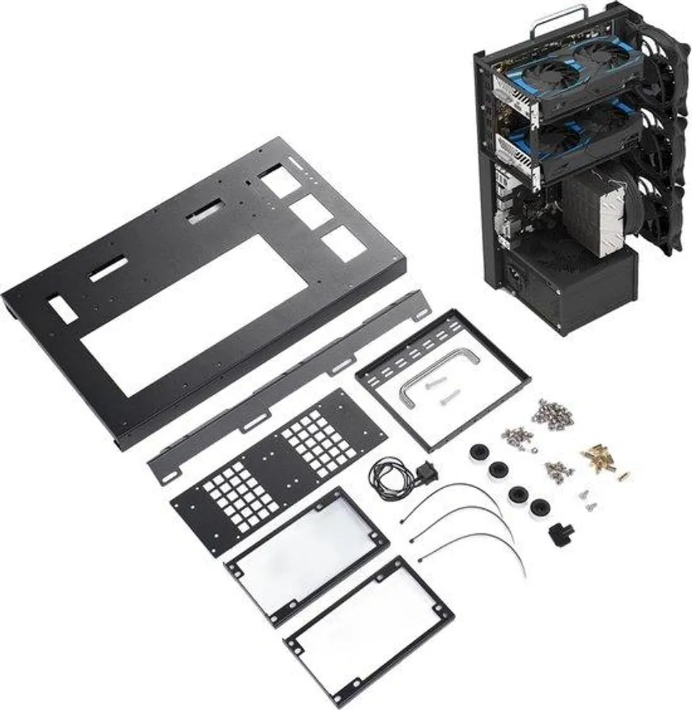 Boîtier PC ATX grand flux thermique et poignée supérieure ergonomique