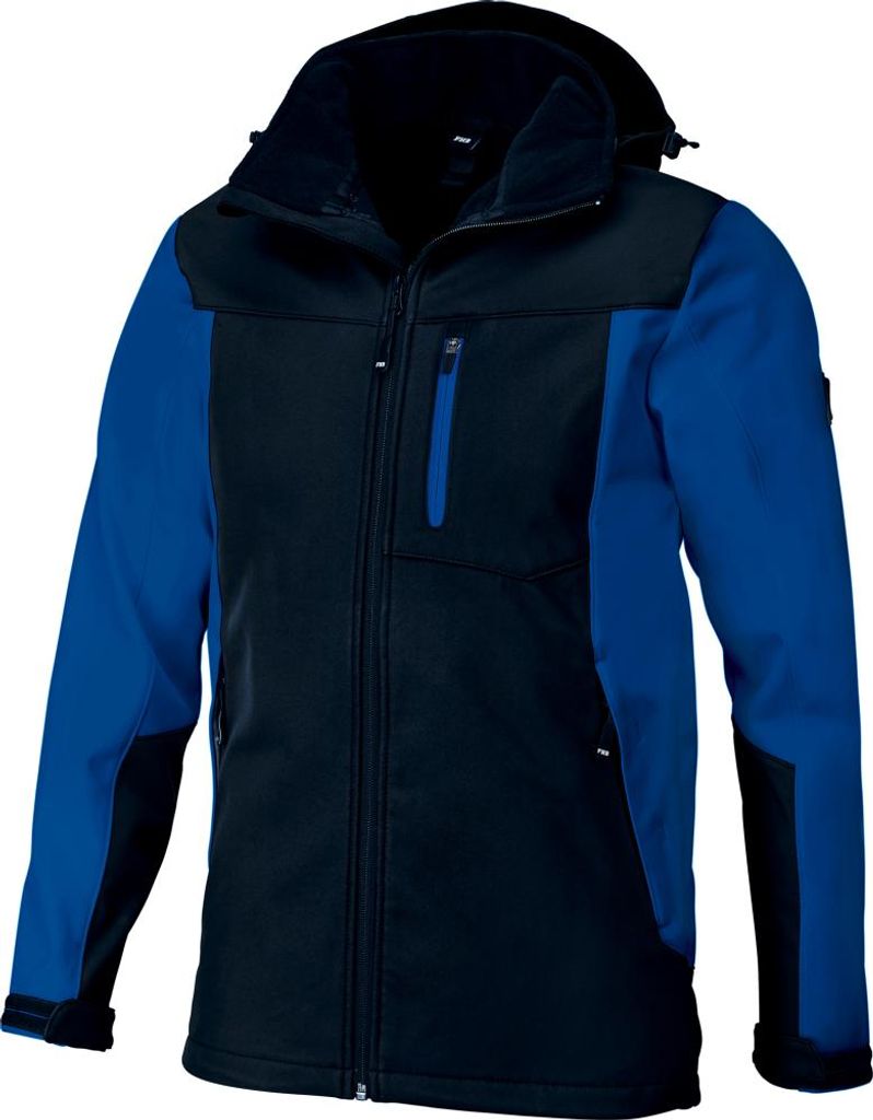 Softshelljacke JANNIK, royalblau-schwarz, Gr.XL