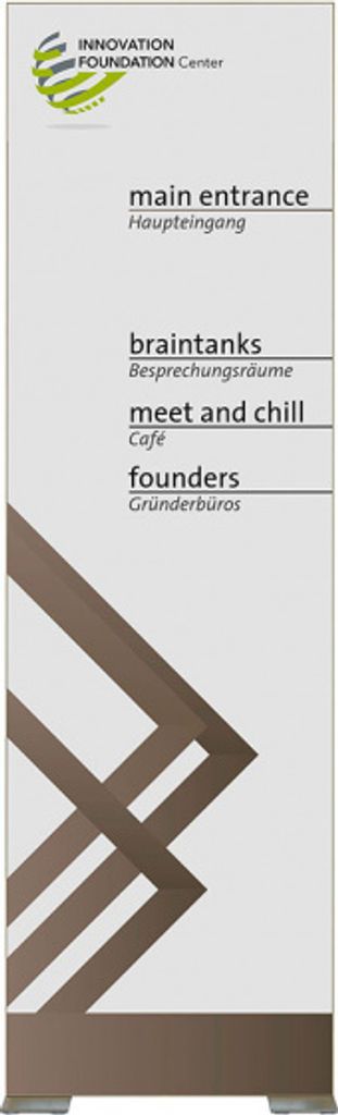 MADRID Bronze Line Innenaufsteller, 200 x 73 cm