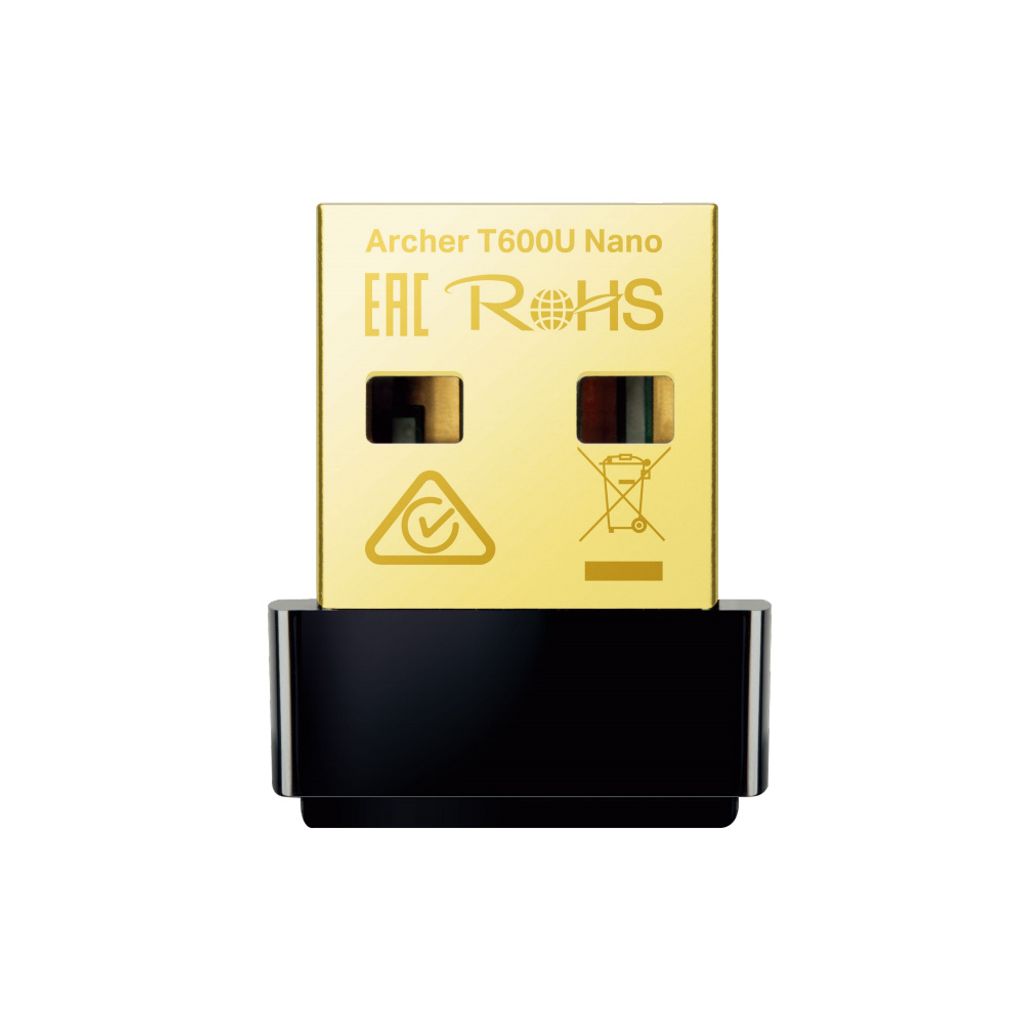 TP-Link Archer T600U Nano AC600-WLAN-Nano-USB-Adapter Netzwerk-Produkte Schwarz