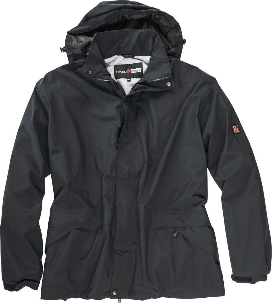 Marc & Mark XXL Funktions-Regenjacke Luzern schwarz