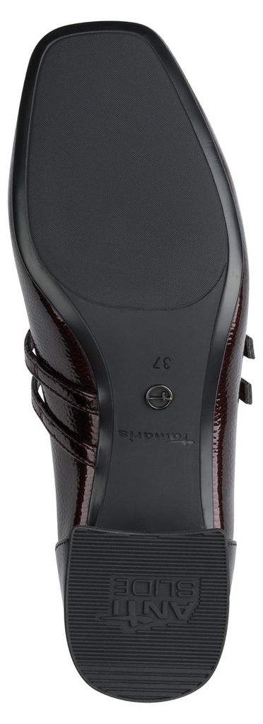 Tamaris Damen Riemchenpumps mit Karree Form und kleinem Blockabsatz 1-22318-43, Größe:37 EU, Farbe:Rot