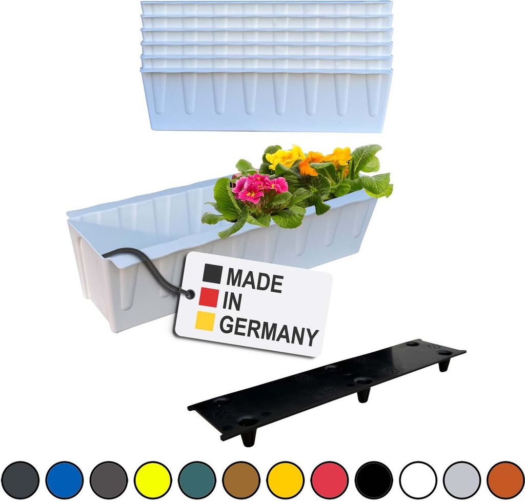 BURI 6 Euro-Paletten Blumenkästen-Einsätze inkl. Produktbild 