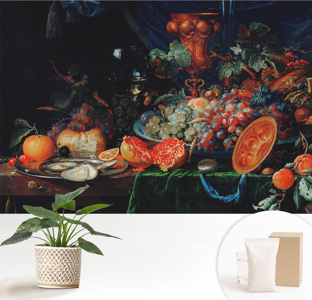 Fototapete - 152x104 cm - Tapete - Wandtapete - Wandbilder - Dekofolie - Tapete Folie - Wand - Dekoration - Wohnzimmer - Fruchtreichtum