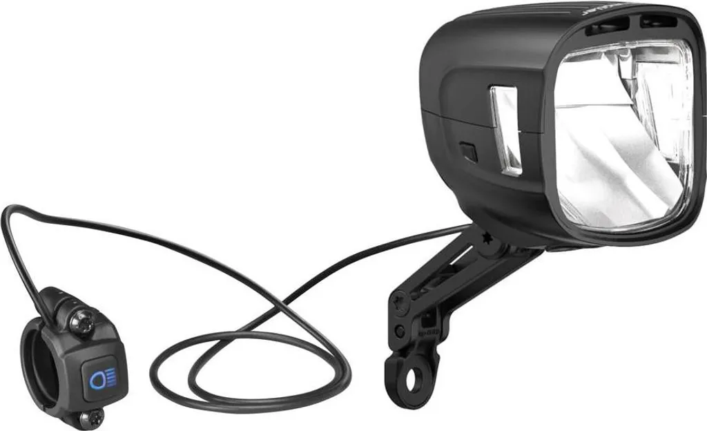 Feu avant Busch & Müller IQ-XL E Highbeam 300 Lux Noir Mat avec Support
