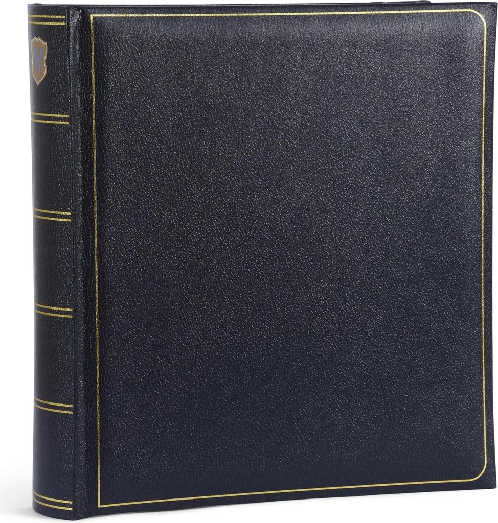 Henzo Memory Blu: L'Album Foto Classico 28x30,5 cm con Rilievo Oro