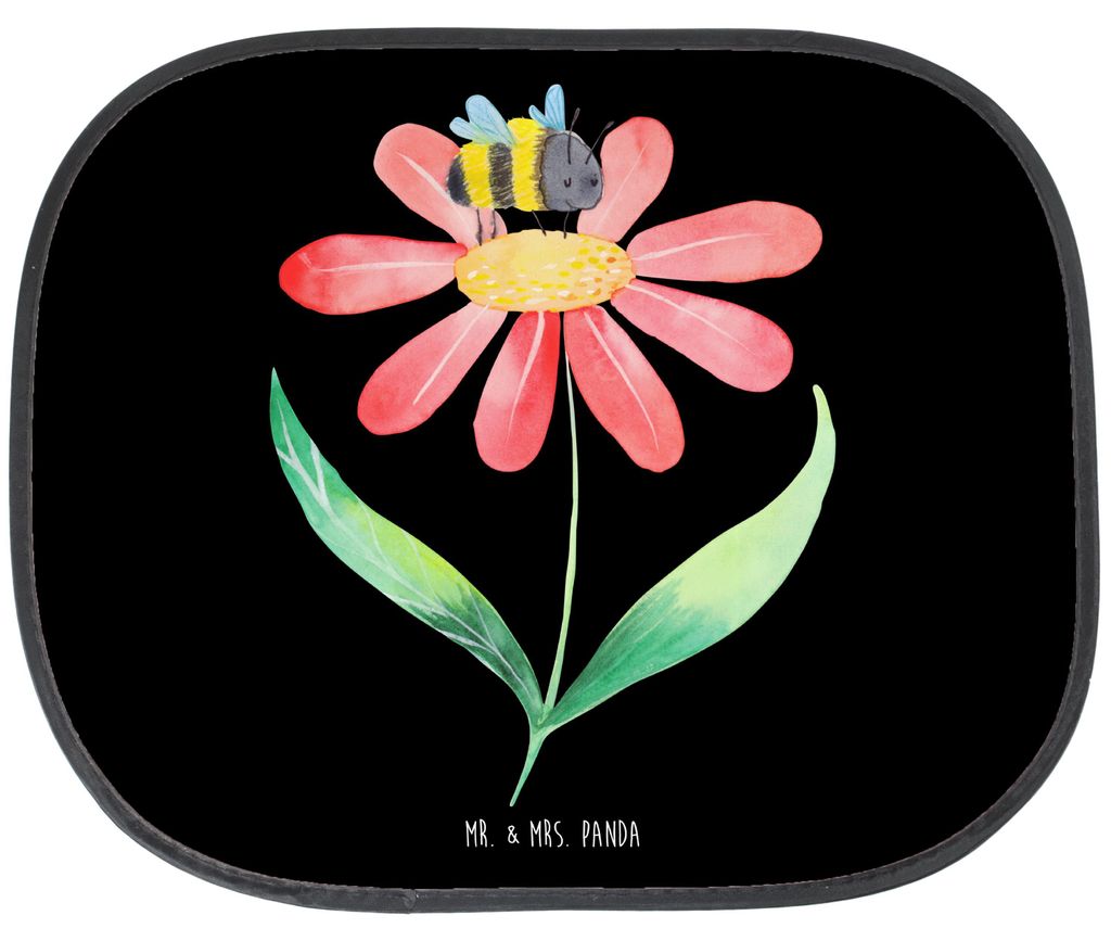 Mr. & Mrs. Panda Auto Sonnenschutz Hummel Blume - Schwarz - Produktbild 