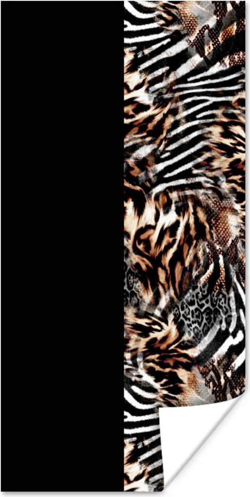 MuchoWow Poster Mantel - Design - Tiere 60x120 cm - Wandschmuck
