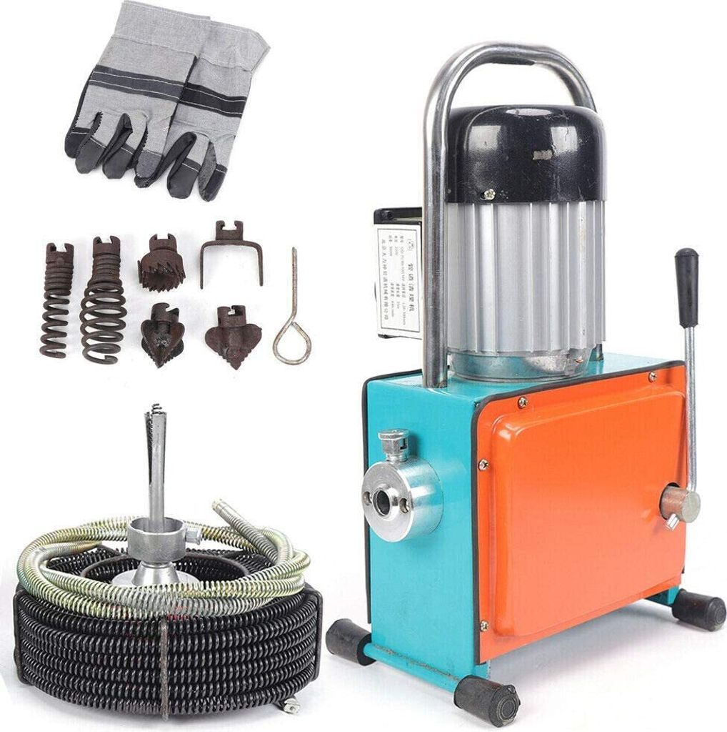 1500W čistič potrubí Čistící stroj na odtoky Elektrický Obrázek produktu 4