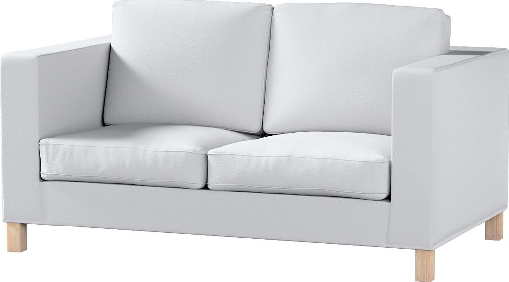 Dekoria Bezug für Karlanda 2-Sitzer Sofa nicht ausklappbar, kurz, weiß, 60cm x 30cm x 50cm