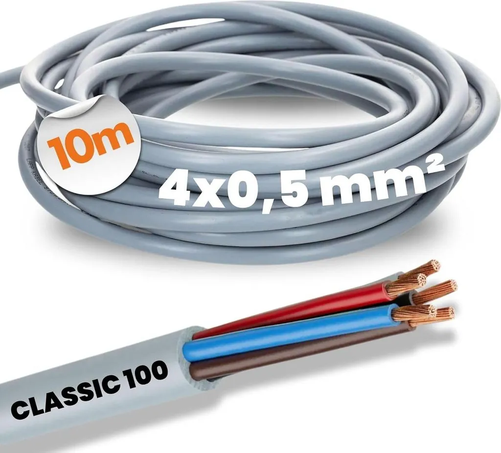 Câble Lapp 4 fils sans fil de terre 4x0,5 mm² - Solution câblage 10m - 2