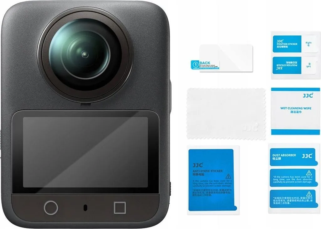 Kit 2x Vetro Temperato JJC per DJI Osmo 360 - Protezione LCD Totale