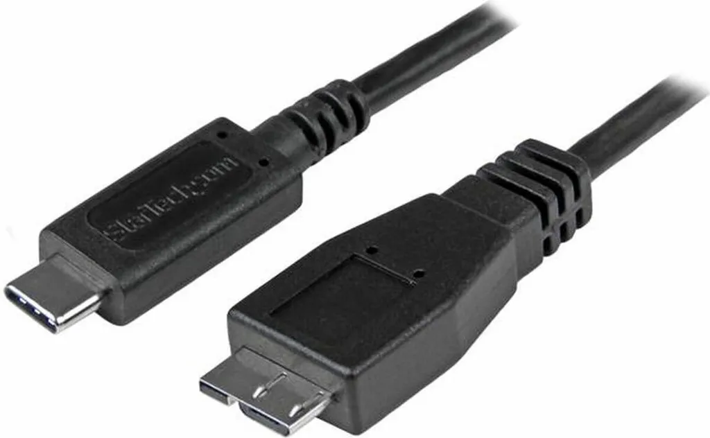 Câble Micro USB 3.0 B vers USB C Startech USB31CUB50CM 50cm Noir