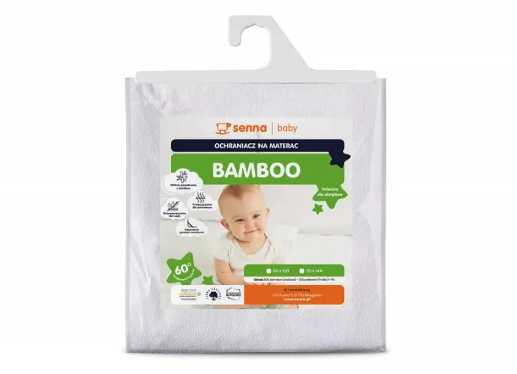 Alèse imperméable bébé 70x140 en bambou naturel pour lit à barreaux