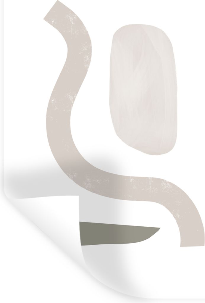 MuchoWow Wandtattoo Wandsticker Wandaufkleber Pastell - Minimalismus - Gestaltung 40x60 cm Selbstklebend und Repositionierbar - Wierderverwendbar...