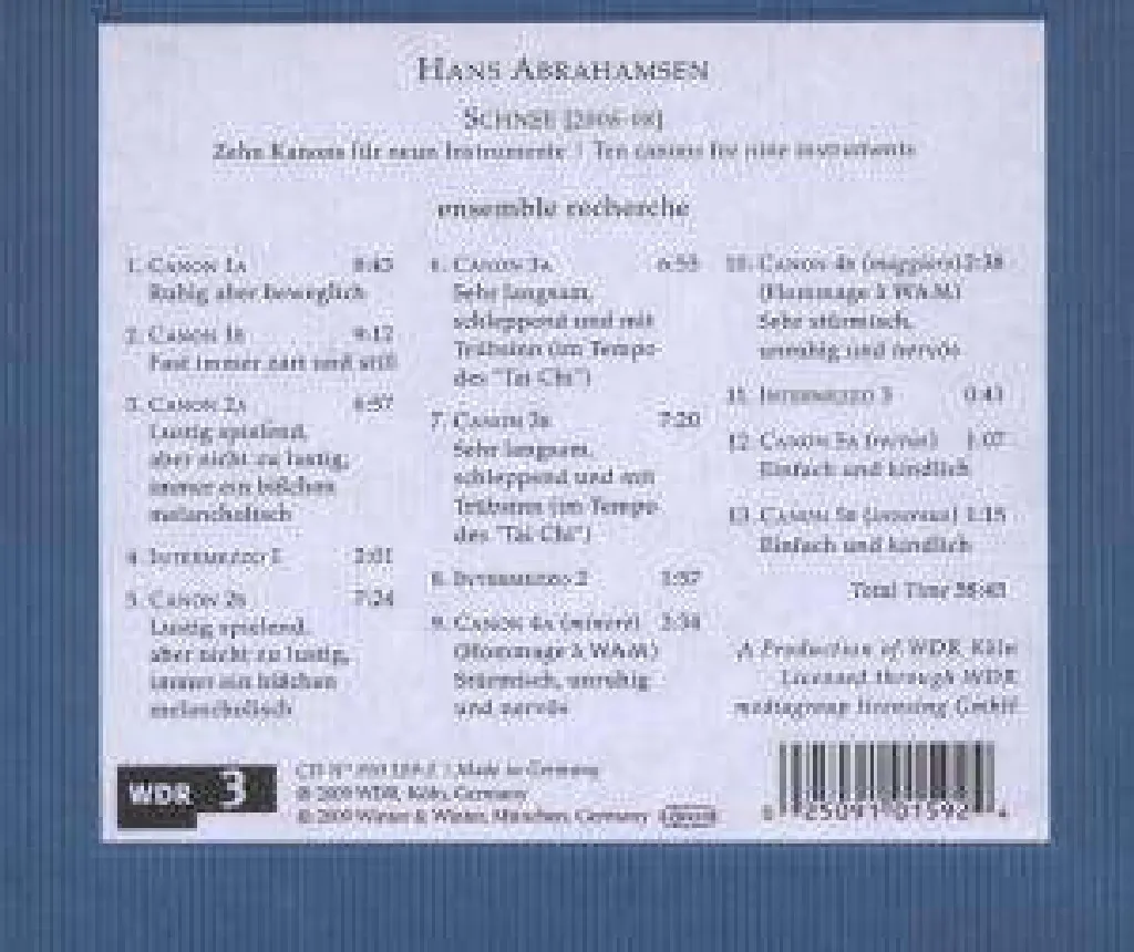 Neige par Abrahamsen : Partition Annotée avec Détails de Composition - 2