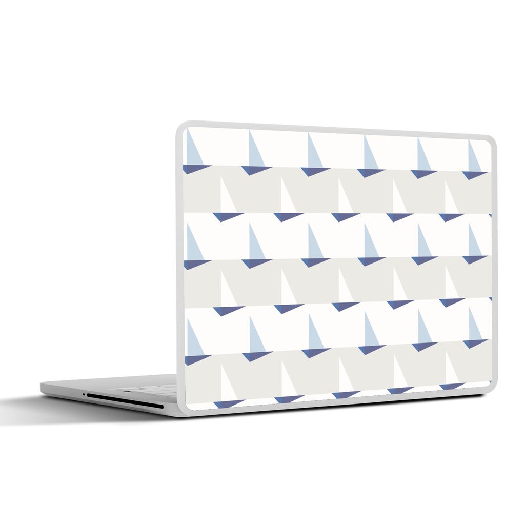MuchoWow Laptop Aufkleber Sticker Cover Muster - Boot - Meer 30x21 cm - Sticker für Laptop - Selbstklebend