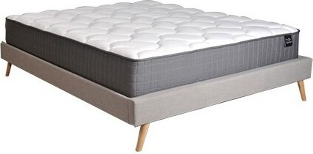 BETT BOREA MIT MATRATZE / 160x200 - Hellgrau